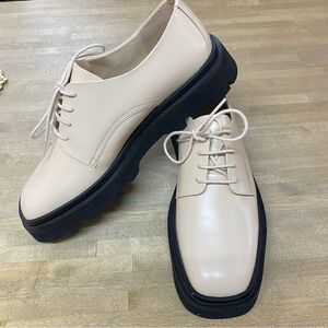 MAEVE x Anthropologie The Rhys Lace Up Square Toe Loafers Sz 41